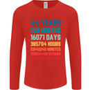 44th Birthday 44 Year Old Mens Long Sleeve T-Shirt Red