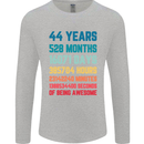 44th Birthday 44 Year Old Mens Long Sleeve T-Shirt Sports Grey