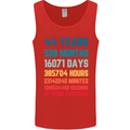 44th Birthday 44 Year Old Mens Vest Tank Top Red
