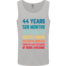 44th Birthday 44 Year Old Mens Vest Tank Top Sports Grey