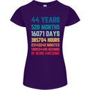 44th Birthday 44 Year Old Womens Petite Cut T-Shirt Purple