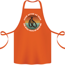 45 Year Wedding Anniversary 45th Marriage Cotton Apron 100% Organic Orange