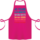45th Birthday 45 Year Old Cotton Apron 100% Organic Pink