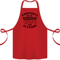 45th Wedding Anniversary 45 Year Funny Wife Cotton Apron 100% Organic Red