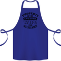 45th Wedding Anniversary 45 Year Funny Wife Cotton Apron 100% Organic Royal Blue