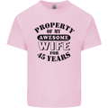 45th Wedding Anniversary 45 Year Funny Wife Mens Cotton T-Shirt Tee Top Light Pink