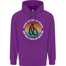 46 Year Wedding Anniversary 46th Marriage Mens 80% Cotton Hoodie Purple