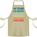 46th Birthday 46 Year Old Cotton Apron 100% Organic Khaki