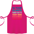 46th Birthday 46 Year Old Cotton Apron 100% Organic Pink
