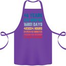 46th Birthday 46 Year Old Cotton Apron 100% Organic Purple