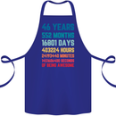 46th Birthday 46 Year Old Cotton Apron 100% Organic Royal Blue