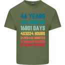46th Birthday 46 Year Old Mens Cotton T-Shirt Tee Top Military Green