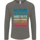 46th Birthday 46 Year Old Mens Long Sleeve T-Shirt Charcoal