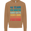 46th Birthday 46 Year Old Mens Sweatshirt Jumper Caramel Latte