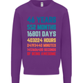46th Birthday 46 Year Old Mens Sweatshirt Jumper Purple