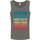 46th Birthday 46 Year Old Mens Vest Tank Top Charcoal