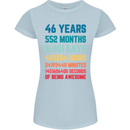 46th Birthday 46 Year Old Womens Petite Cut T-Shirt Light Blue