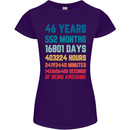 46th Birthday 46 Year Old Womens Petite Cut T-Shirt Purple