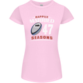 47 Year Wedding Anniversary 47th Rugby Womens Petite Cut T-Shirt Light Pink