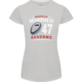 47 Year Wedding Anniversary 47th Rugby Womens Petite Cut T-Shirt Sports Grey