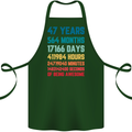 47th Birthday 47 Year Old Cotton Apron 100% Organic Forest Green
