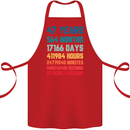 47th Birthday 47 Year Old Cotton Apron 100% Organic Red