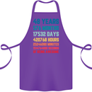 48th Birthday 48 Year Old Cotton Apron 100% Organic Purple