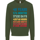 48th Birthday 48 Year Old Mens Sweatshirt Jumper Forest Green