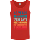 48th Birthday 48 Year Old Mens Vest Tank Top Red