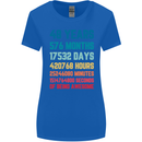 48th Birthday 48 Year Old Womens Wider Cut T-Shirt Royal Blue