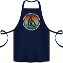 49 Year Wedding Anniversary 49th Marriage Cotton Apron 100% Organic Navy Blue