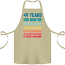 49th Birthday 49 Year Old Cotton Apron 100% Organic Khaki