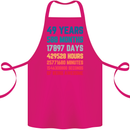 49th Birthday 49 Year Old Cotton Apron 100% Organic Pink
