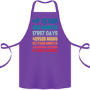 49th Birthday 49 Year Old Cotton Apron 100% Organic Purple