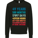 49th Birthday 49 Year Old Mens Sweatshirt Jumper Black
