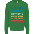 49th Birthday 49 Year Old Mens Sweatshirt Jumper Irish Green