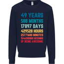 49th Birthday 49 Year Old Mens Sweatshirt Jumper Navy Blue