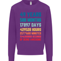 49th Birthday 49 Year Old Mens Sweatshirt Jumper Purple