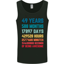 49th Birthday 49 Year Old Mens Vest Tank Top Black