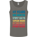 49th Birthday 49 Year Old Mens Vest Tank Top Charcoal