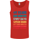 49th Birthday 49 Year Old Mens Vest Tank Top Red