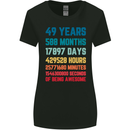 49th Birthday 49 Year Old Womens Wider Cut T-Shirt Black