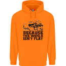 4X4 Because the World Isnt Flat Off Roading Childrens Kids Hoodie Orange