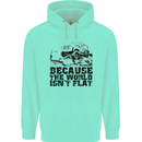 4X4 Because the World Isnt Flat Off Roading Childrens Kids Hoodie Peppermint