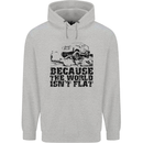 4X4 Because the World Isnt Flat Off Roading Childrens Kids Hoodie Sports Grey