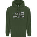 4X4 Evolution Off Road Roading Funny Childrens Kids Hoodie Forest Green