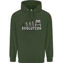 4X4 Evolution Off Road Roading Funny Childrens Kids Hoodie Forest Green