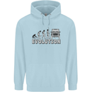 4X4 Evolution Off Road Roading Funny Childrens Kids Hoodie Light Blue