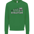 4X4 Evolution Off Road Roading Funny Kids Sweatshirt Jumper Irish Green