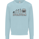 4X4 Evolution Off Road Roading Funny Kids Sweatshirt Jumper Light Blue